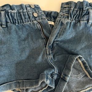 PACSUN waffle denim shorts